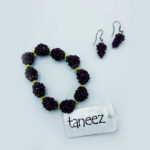 Garnet Set Earring-Bracelet