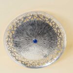 queen cutwork plate