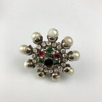 Classic Studded Ring Shell Pearl-S925_Cp Sz-13-001