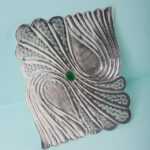 NAWAZ CUTWORK TRAY-STONE LARGE V1-001