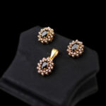 Warda Silver studded-Bk-M PSSCL-1 B-001