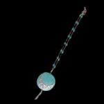 (298940-Classic Studded Necklace Black Onyx-S925Sl)