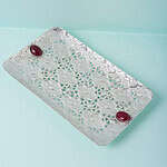OBLONG CUTWORK MASJID TRAY MEDIUM V1-005
