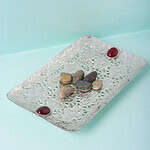 OBLONG CUTWORK MASJID TRAY MEDIUM V1-006
