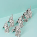 PEACOCK NAPKIN RING 6 PCS-003